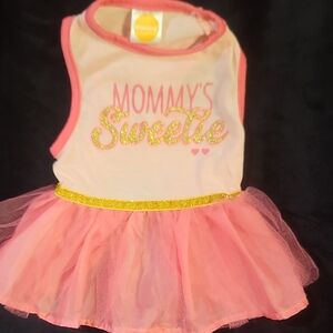 Mommy's Sweetie Pink Dog Dress
